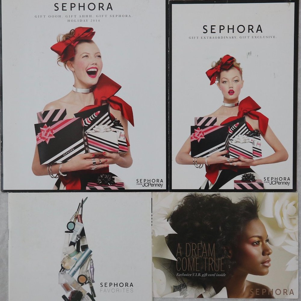 4 Sephora Beauty Makeup Fragrance Catalogs Promo Booklet Lot